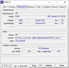 Carte mère CPU-Z