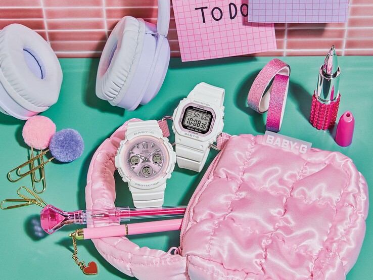 Les montres Casio Baby-G BGA-2800SP-7A1 (à gauche) et BGD-5650SP-7C (à droite)