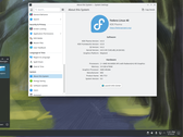 Un environnement de bureau fonctionnant sous Fedora Linux illustré.