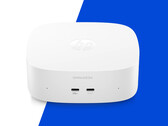 Le nouvel OmniDesk Mini est disponible avec un processeur allant jusqu’au Core 5 320. Photo : image promotionnelle montrant la face avant du mini-PC.
