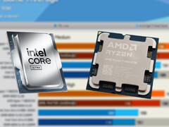 L'Intel Core Ultra 9 285K avait un prix de vente conseillé de 589 $, tandis que le Ryzen 7 9800X3D a été lancé à 479 $. (Source des images : Intel, Notebookcheck, Hardware Unboxed on YouTube, édité)