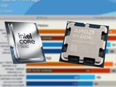 L'Intel Core Ultra 9 285K avait un prix de vente conseillé de 589 $, tandis que le Ryzen 7 9800X3D a été lancé à 479 $. (Source des images : Intel, Notebookcheck, Hardware Unboxed on YouTube, édité)