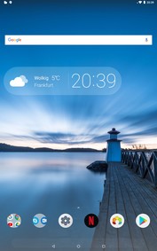 Lenovo Tab P10 - Écran d'accueil par défaut.