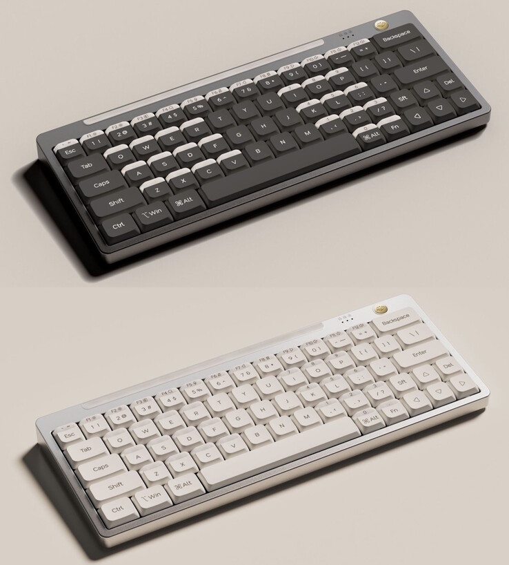 Le clavier Nics Tek Hesper64(100) est disponible dans les couleurs Misty Night et Sand Beige. (Source de l'image : Nics Tek)