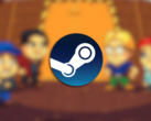 Puzzle Chambers est un jeu de puzzle indépendant sorti en 2017. Sur la photo, l'image de la couverture du jeu avec le logo Steam superposé (Source de l'image : Steam)