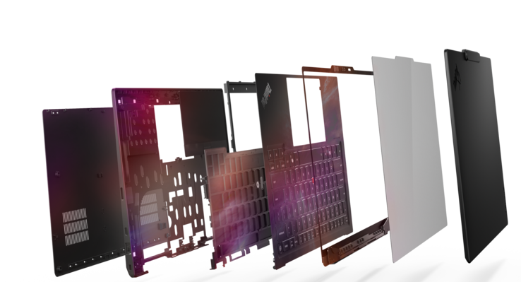 Lenovo ThinkPad X1 Carbon Gen 14 Aura Edition : Design Space Frame (source d'image : Lenovo)