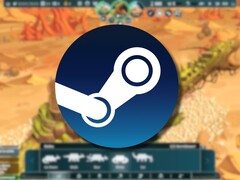 Image représentant le jeu The Wandering Village et le logo Steam. (Source de l'image : Steam)