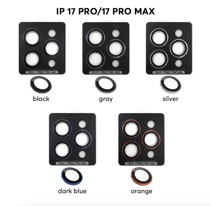 Les smartphones iPhone 17 Pro et Pro Max devraient arriver avec ces options de couleur. (Source de l'image : Sonny Dickson)