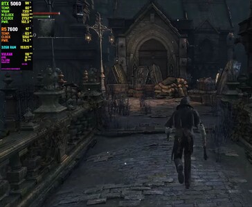 Bloodborne fonctionne sur l'émulateur shadPS4 à plus de 100 images par seconde sur une carte graphique RTX 5060 d'GeForce, associée à un processeur Ryzen 5 7600
