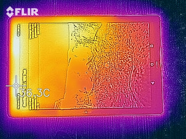 MediaPad M5 10 - Relevé thermique - Arrière.