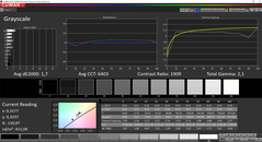 Echelles de gris (Intel ; calibré)