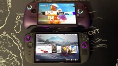Les consoles de jeu portables MSI Claw 8 AI+ et Lenovo Legion Go 2 sont comparées côte à côte dans le cadre d'un test de performances.