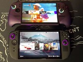 Les consoles de jeu portables MSI Claw 8 AI+ et Lenovo Legion Go 2 sont comparées côte à côte dans le cadre d'un test de performances.