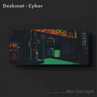 Tapis de bureau rétro Dark Lights Cyber (Image source : KBDfans)