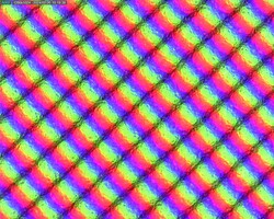 Sous-pixels granuleux