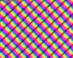 Sous-pixels granuleux
