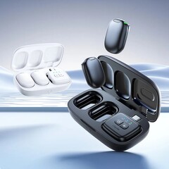 Ulanzi dévoile le petit kit de microphone sans fil A30 pour les vloggers et les influenceurs, doté d'un système de réduction active du bruit. (Source de l'image : Ulanzi)