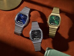 La Casio AQ-240E-2A2, l'AQ-240E-1A, l'AQ-240EG-3A (de gauche à droite)