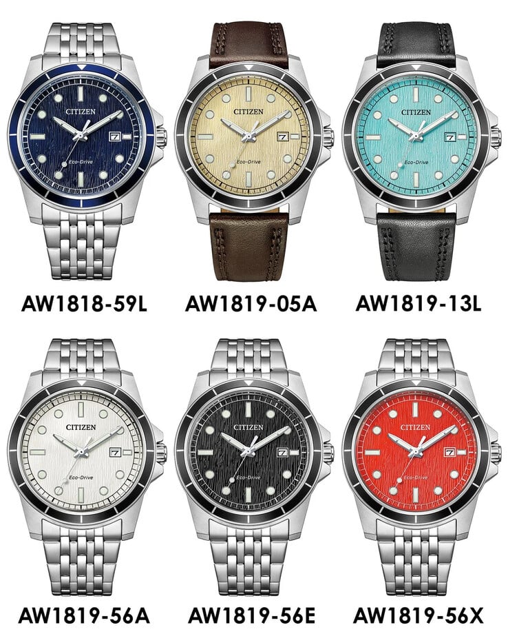 Les nouvelles montres Citizen Eco-Drive, commercialisées en Chine. (Source de l'image : U/Plus9Time via Reddit)