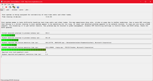 Lenovo ThinkPad X390 - LatencyMon.