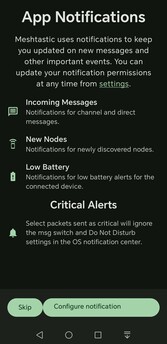 Les notifications peuvent être reçues sur un smartphone