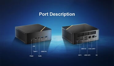 Ports du mini-PC (Image source : Chatreey)