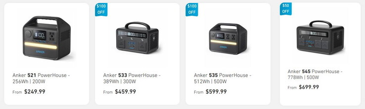 Les modèles PowerHouse d'Anker - L'Anker 521 avec 256 Wh/200 W est le plus petit