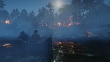 Image montrant un paysage dans Red Dead Redemption 2.