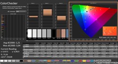 CalMAN : ColorChecker (calibré)