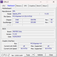 Carte mère CPU-Z