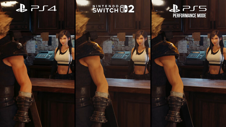 La plupart des effets se comparent favorablement pour la Nintendo Switch 2 par rapport à la PlayStation 4, mais les ombres et la distance de dessin plus faibles par rapport à la PlayStation 5 sont un facteur. [Crédit image : Digital Foundry]