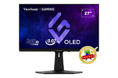 Le ViewSonic XG272-2K-OLED combine une résolution de 1440p ou 2,5K avec un taux de rafraîchissement de 240 Hz. (Source de l'image : ViewSonic)
