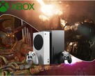 Les prochaines exclusivités Xbox, Gears of War: E-Day et Clockwork Revolution, accompagnées des consoles Xbox Series et du logo.
