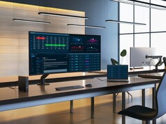 Le moniteur Dell UltraSharp 52 Thunderbolt Hub peut être connecté à quatre ordinateurs en même temps. (Source de l'image : Dell)