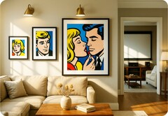Fraimic est conçu pour s&#039;intégrer parfaitement aux impressions d&#039;art. (Source de l&#039;image : Fraimic)