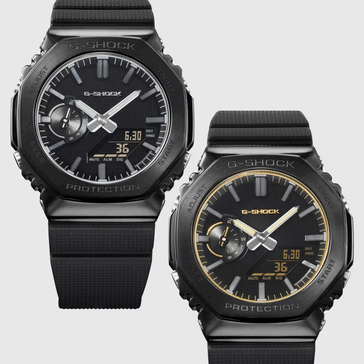 Le G-Shock GM-2100LXB-1AJF, et le GM-2100LXB-1A9JF (de gauche à droite)
