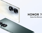 Le Honor 70 dispose d'un écran de 6,67 pouces et d'un scanner d'empreintes digitales intégré à l'écran. (Image source : Honor)