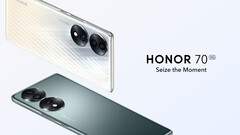 Le Honor 70 dispose d&#039;un écran de 6,67 pouces et d&#039;un scanner d&#039;empreintes digitales intégré à l&#039;écran. (Image source : Honor)