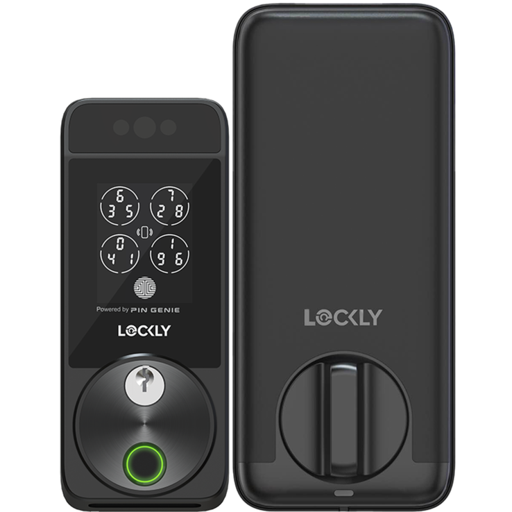 Le Visage de Lockly dispose d'une pléthore d'options de déverrouillage : déverrouillage facial, biométrie, cartes RFID, codes PIN et bonnes vieilles clés métalliques. (Source : Lockly)