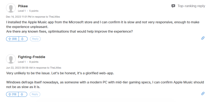 (Source de l'image : Apple Support Community)