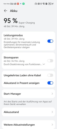 Huawei Pura 80 Ultra : Batterie