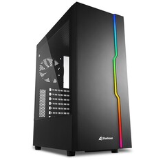 Sharkoon RGB Slider boîtier compact ATX avec éclairage RGB (Source : Sharkoon)