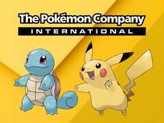 Le logo de la Pokémon Company vu au-dessus des créatures (Source de l'image : The Pokémon Company avec modifications)