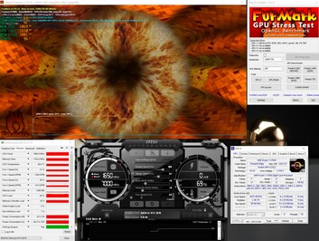 MSI RTX 2070 Gaming Z 8G - Stress test Furmark (PT 100 %).