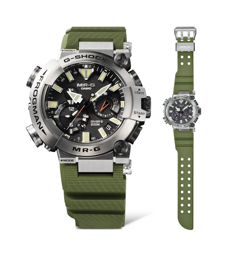 La montre Casio MRG-BF1000 Goliath Frogman. (Source de l'image : Casio)