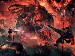 Une image montrant deux personnages et un monstre dans Nioh : Complete Edition.
