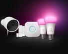 Le kit de démarrage Philips Hue Secure comprend deux capteurs de contact et deux ampoules intelligentes. (Source : Philips Hue)