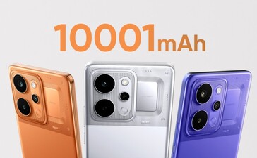 Le Realme P4 Power 5G est équipé d'une énorme batterie de 10 001 mAh (Image source : Realme)