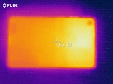 Lenovo Tab M7 - Relevé thermique - Arrière.