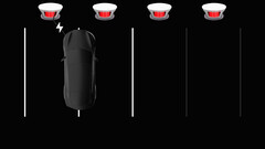 Se garer dans la file d'attente des Superchargeurs peut être inévitable (image : Tesla App Updates/X)